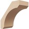 Ekena Millwork 3-inch W x 6-inch D x 6-inch H Legacy Rough Cedar Woodgrain TimberThane Knee Brace, Primed BRCUR03X06X06LECRCPR - alternate 1